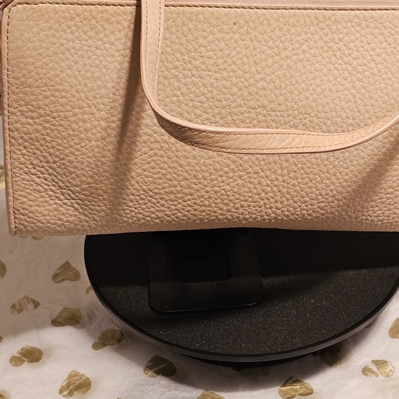 Tory Burch Pebbled Leather Blush Pink Crossbody Bag - Picture 6 of 15